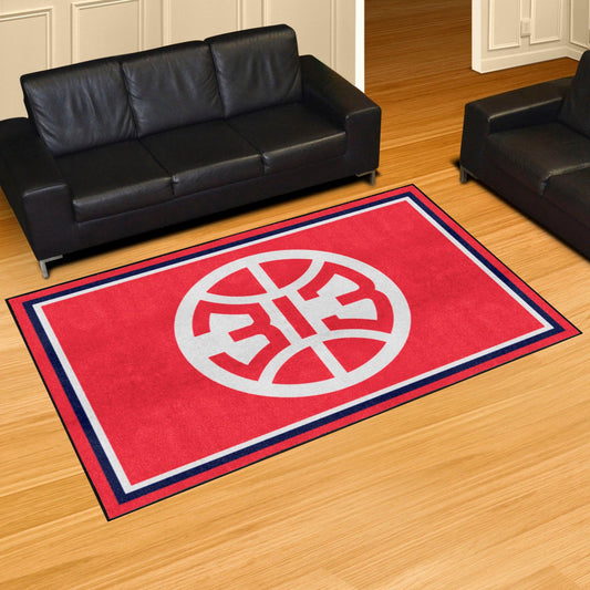 Detroit Pistons 5ft. x 8 ft. Plush Area Rug - Detroit Pistons
