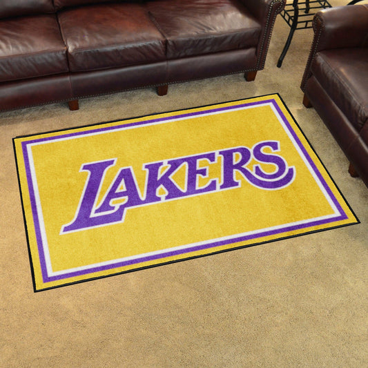Los Angeles Lakers 4ft. x 6ft. Plush Area Rug - Los Angeles Lakers