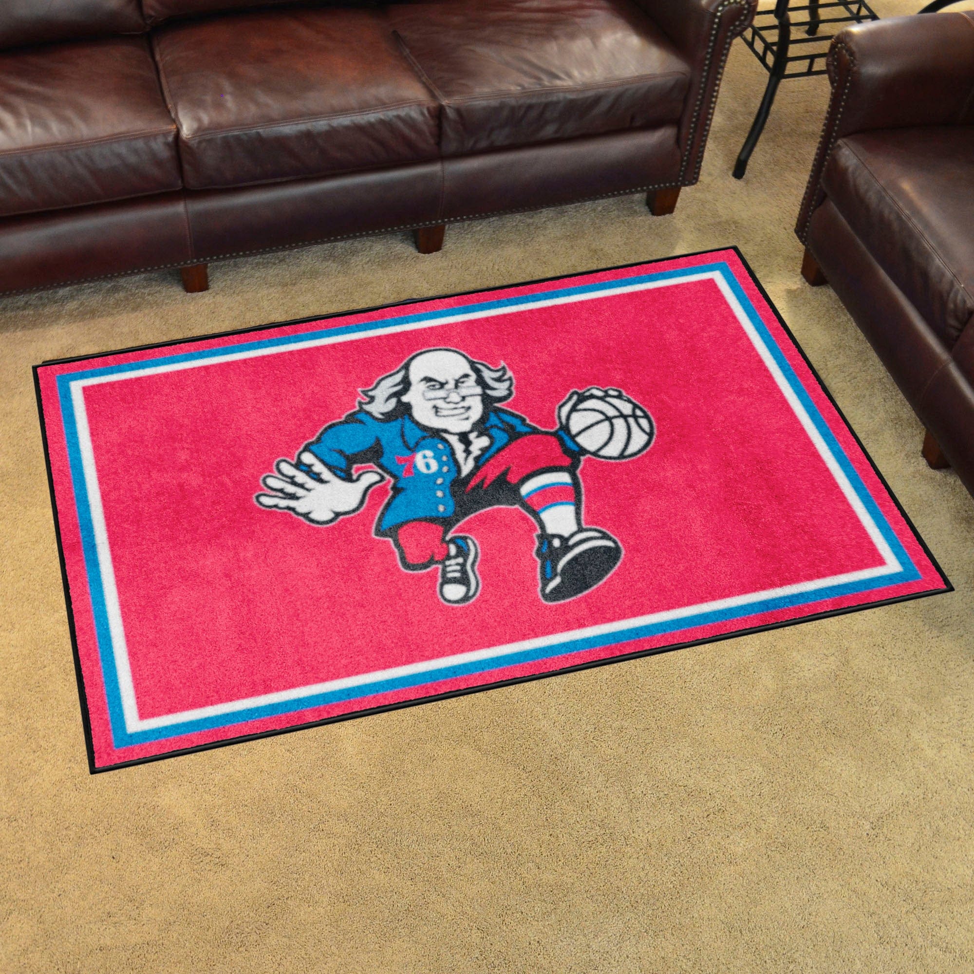 Philadelphia 76ers 4ft. x 6ft. Plush Area Rug - Philadelphia 76ers