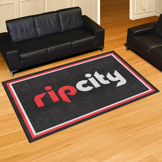 Portland Trail Blazers 5ft. x 8 ft. Plush Area Rug - Portland Trail Blazers