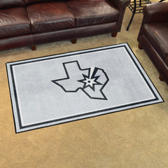 San Antonio Spurs 4ft. x 6ft. Plush Area Rug - San Antonio Spurs
