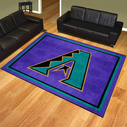 Arizona Diamondbacks 8ft. x 10 ft. Plush Area Rug - Retro Collection - Arizona Diamondbacks