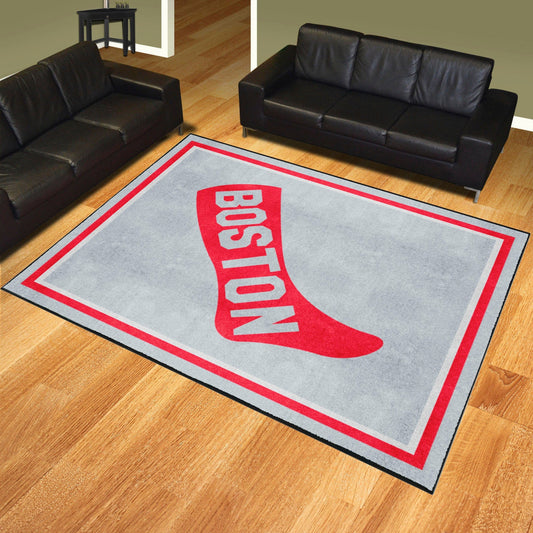 Boston Red Sox 8ft. x 10 ft. Plush Area Rug - Retro Collection - Boston Red Sox