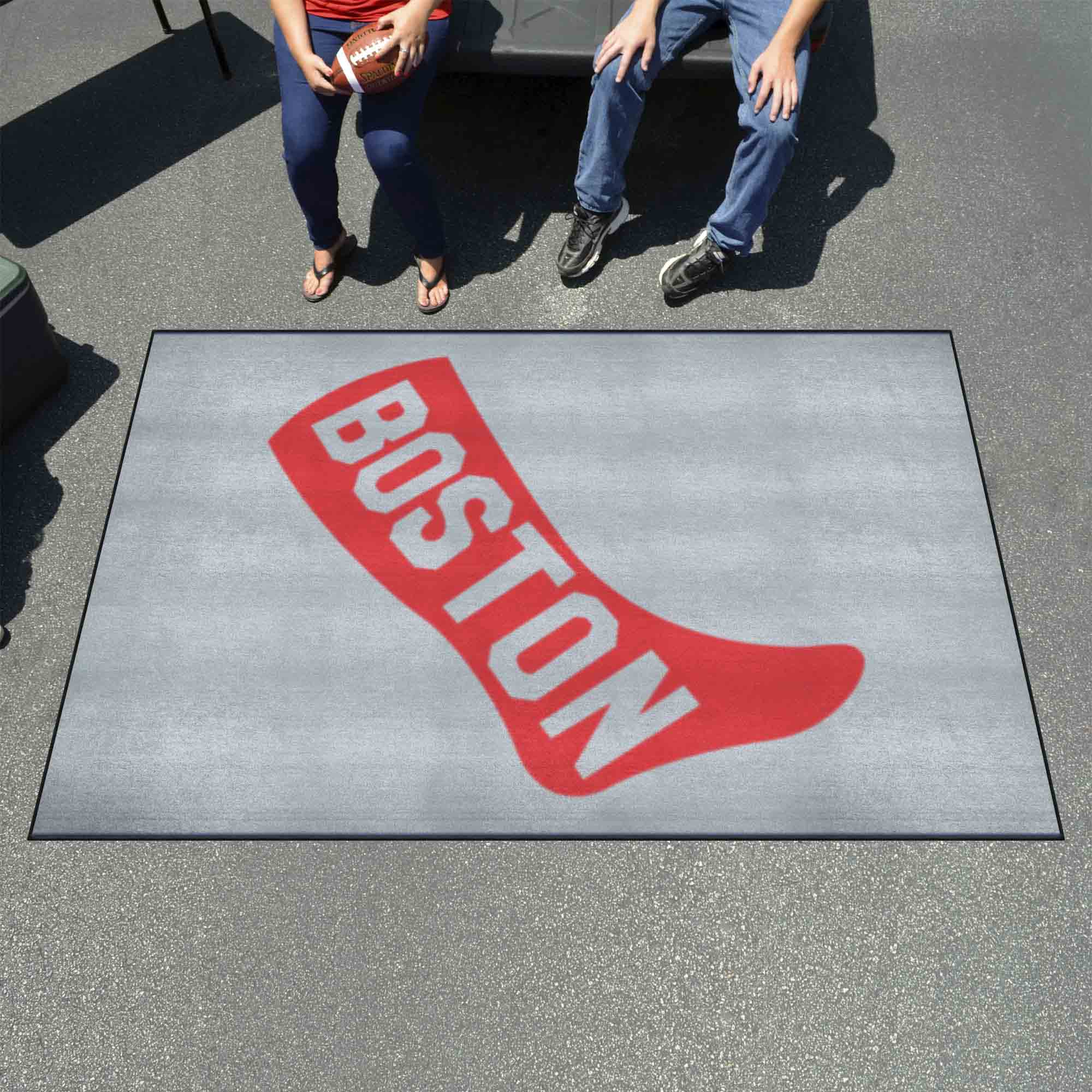 Boston Red Sox Ulti-Mat Rug - 5ft. x 8ft. - Retro Collection - Boston Red Sox