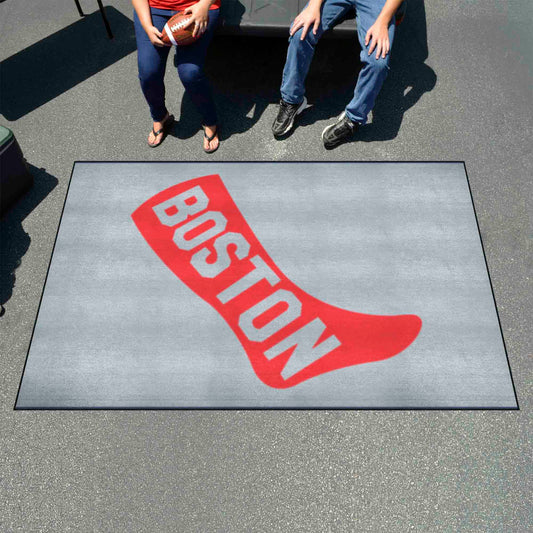 Boston Red Sox Ulti-Mat Rug - 5ft. x 8ft. - Retro Collection - Boston Red Sox
