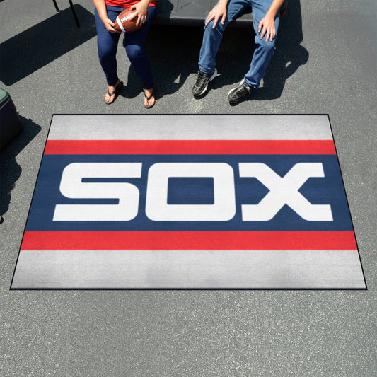 Chicago White Sox Ulti-Mat Rug - 5ft. x 8ft. - Retro Collection - Chicago White Sox