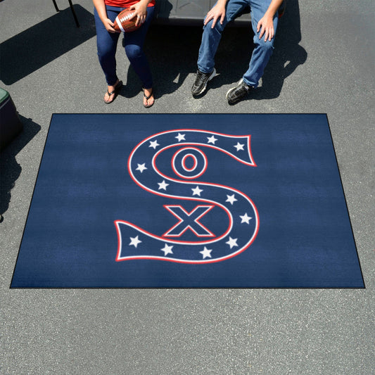 Chicago White Sox Ulti-Mat Rug - 5ft. x 8ft. - Retro Collection - Chicago White Sox