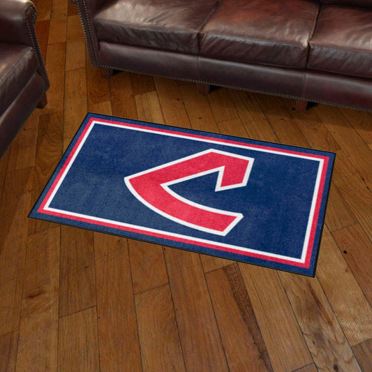 Cleveland Indians 3ft. x 5ft. Plush Area Rug - Retro Collection - Cleveland Indians