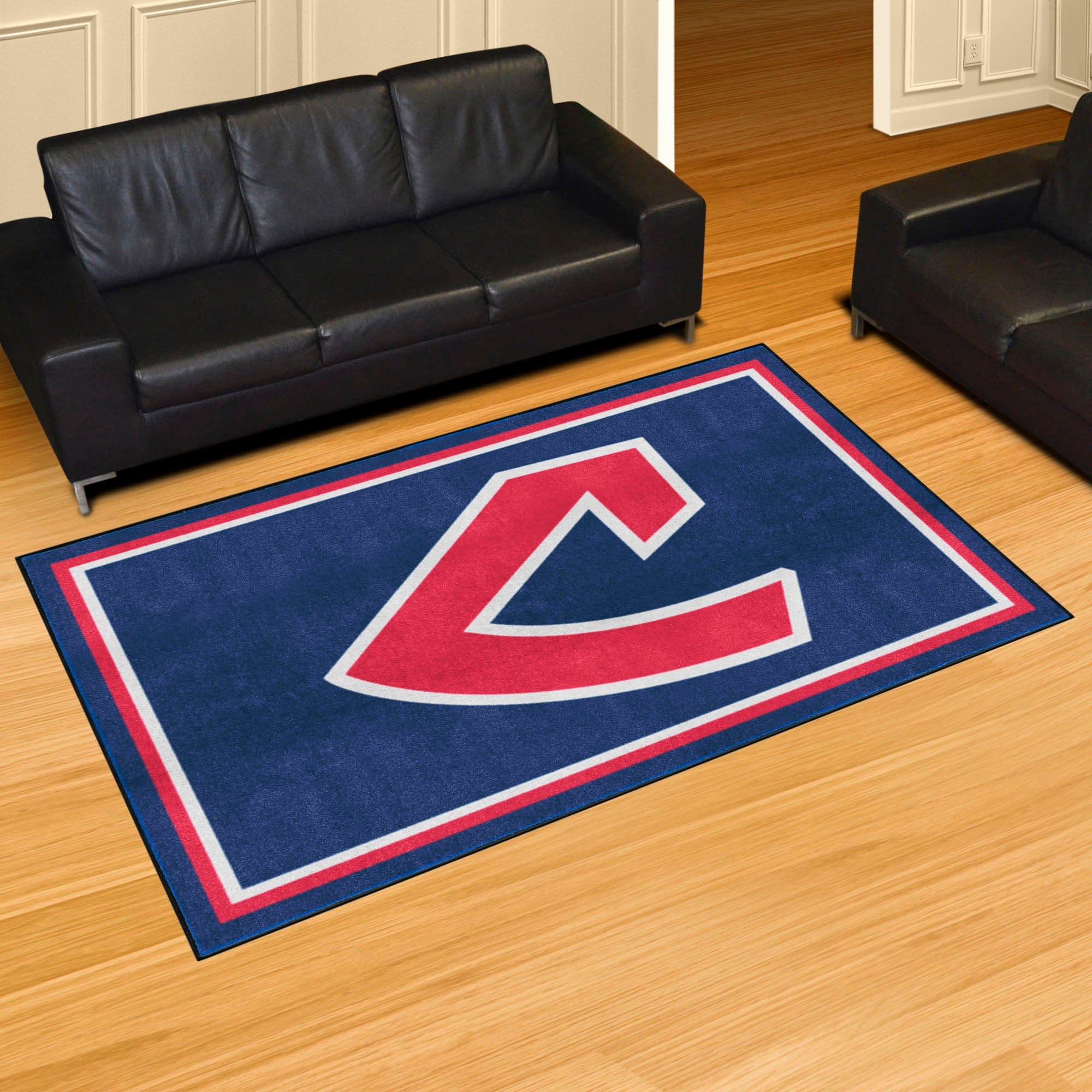 Cleveland Indians 5ft. x 8 ft. Plush Area Rug - Retro Collection - Cleveland Indians