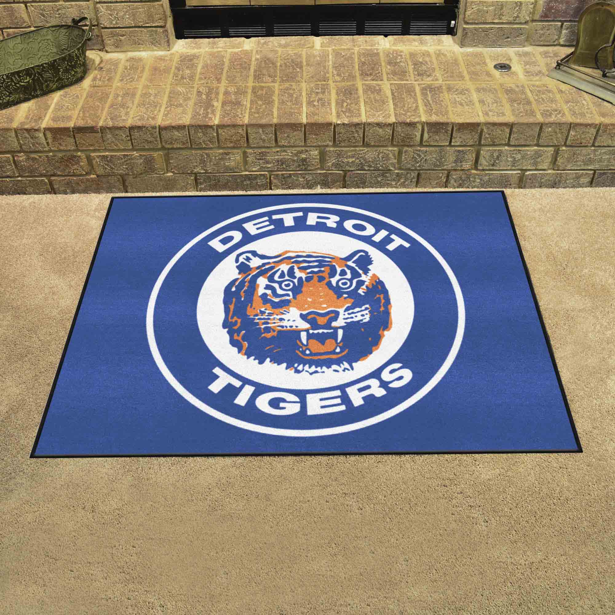 Detroit Tigers All-Star Rug - 34 in. x 42.5 in. - Retro Collection - Detroit Tigers
