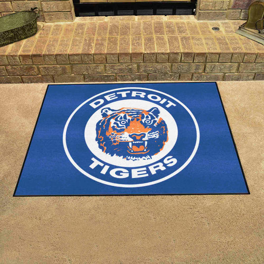 Detroit Tigers All-Star Rug - 34 in. x 42.5 in. - Retro Collection - Detroit Tigers