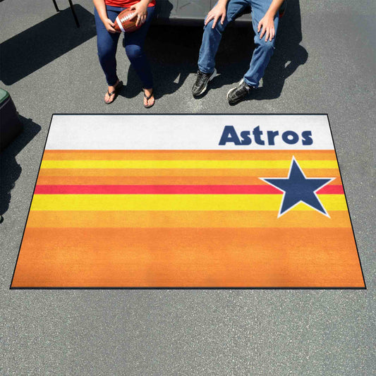 Houston Astros Ulti-Mat Rug - 5ft. x 8ft. - Retro Collection - Houston Astros