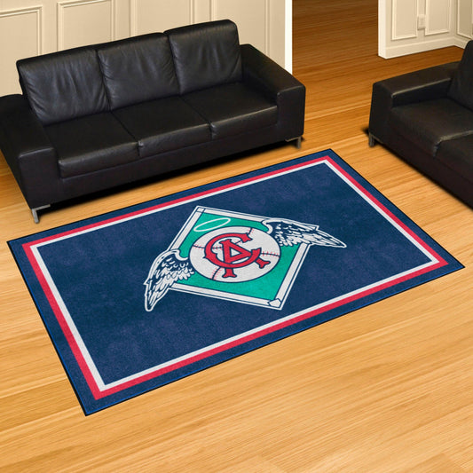Anaheim Angels 5ft. x 8 ft. Plush Area Rug - Retro Collection - Anaheim Angels