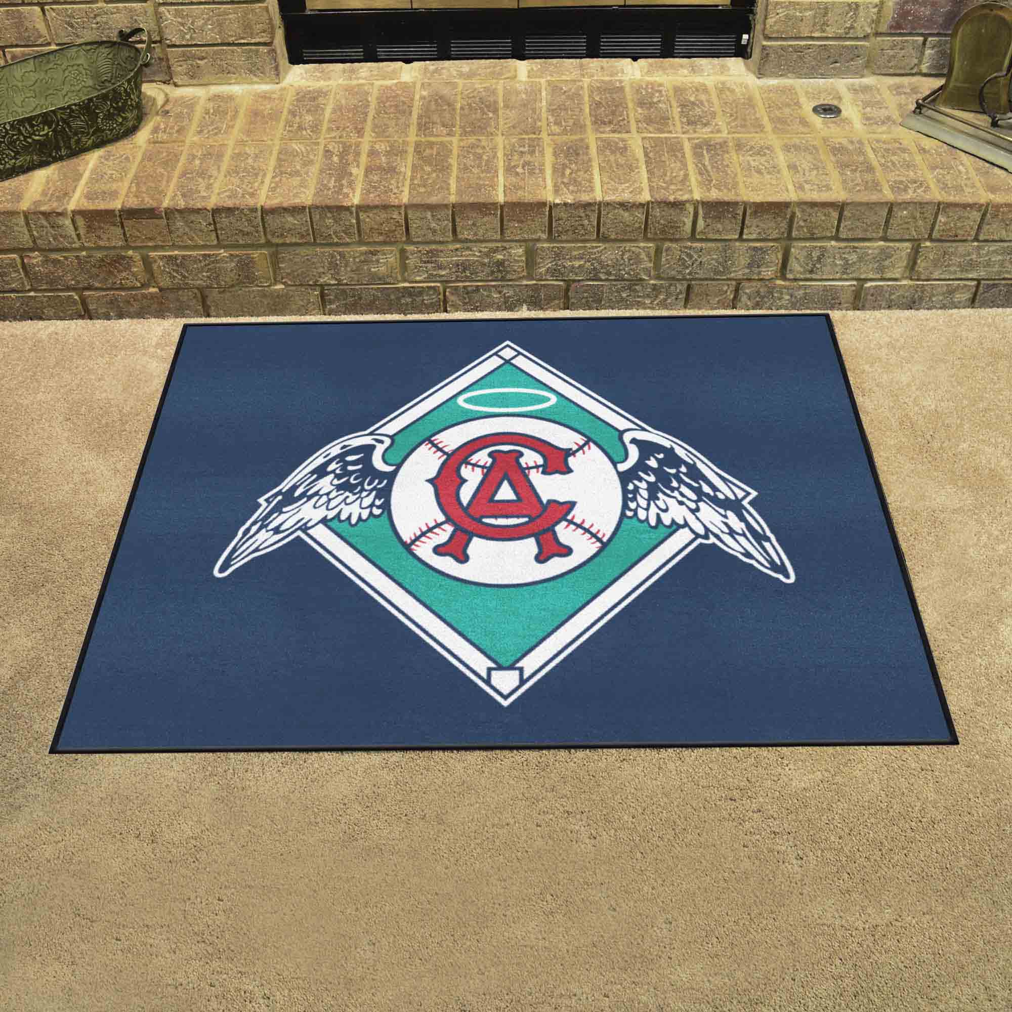 Anaheim Angels All-Star Rug - 34 in. x 42.5 in. - Retro Collection - Anaheim Angels
