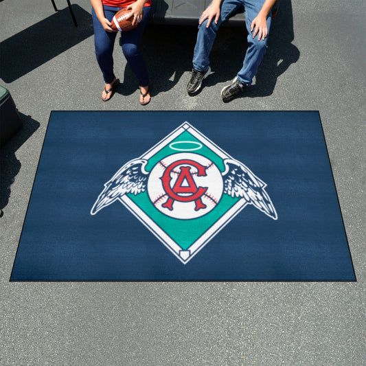 Anaheim Angels Ulti-Mat Rug - 5ft. x 8ft. - Retro Collection - Anaheim Angels