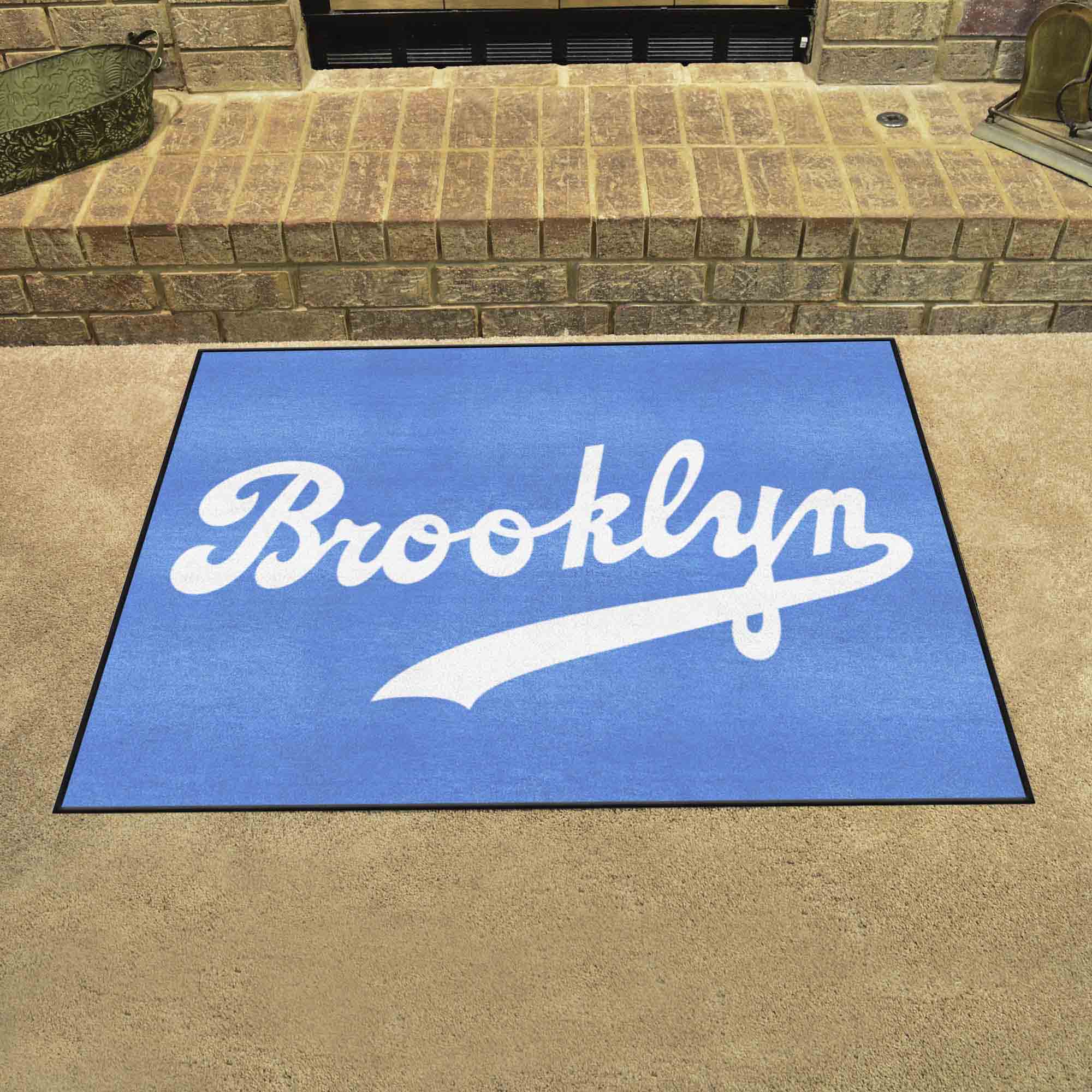 Brooklyn Dodgers All-Star Rug - 34 in. x 42.5 in. - Retro Collection - Brooklyn Dodgers