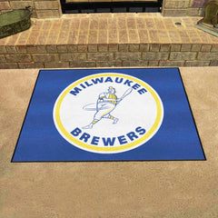 Milwaukee Brewers All-Star Rug - 34 in. x 42.5 in. - Retro Collection - Milwaukee Brewers