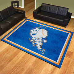 New York Mets 8ft. x 10 ft. Plush Area Rug - Retro Collection - New York Mets