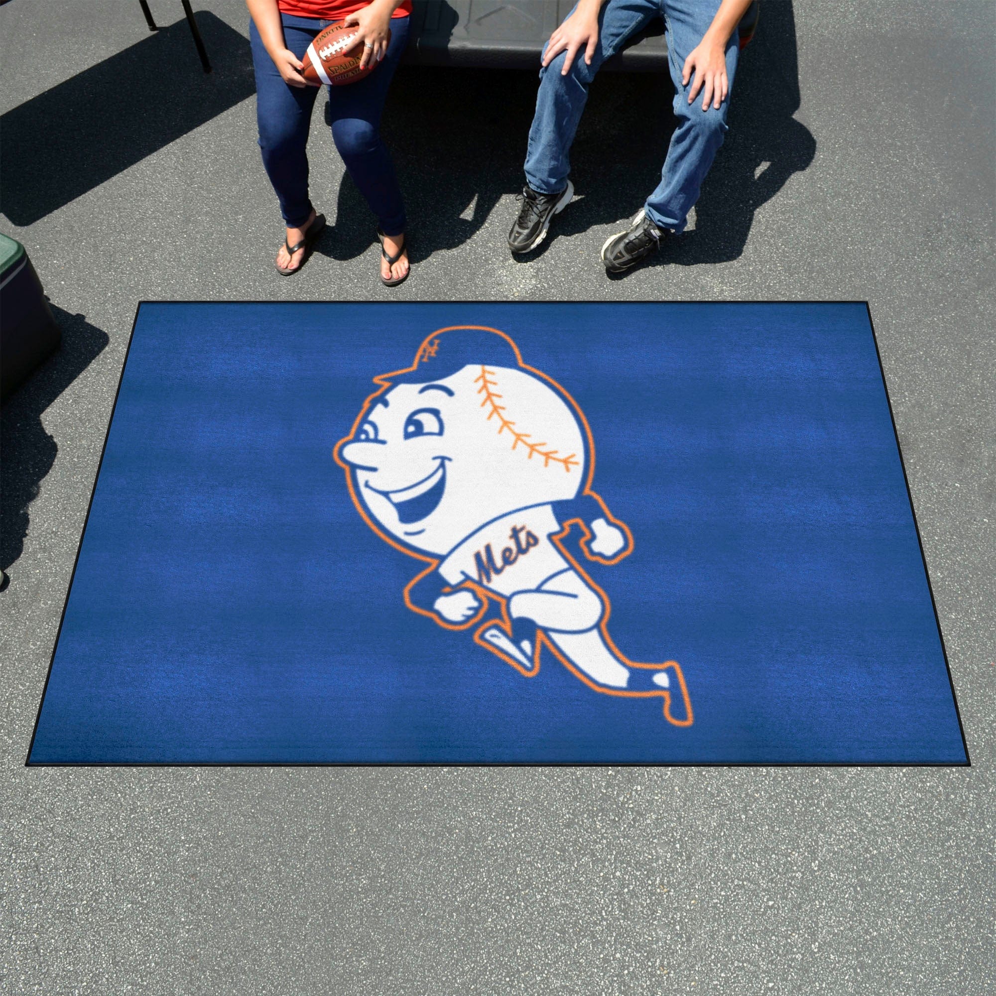New York Mets Ulti-Mat Rug - 5ft. x 8ft. - Retro Collection - New York Mets
