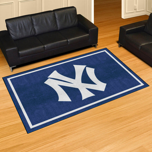 New York Yankees 5ft. x 8 ft. Plush Area Rug - Retro Collection - New York Yankees