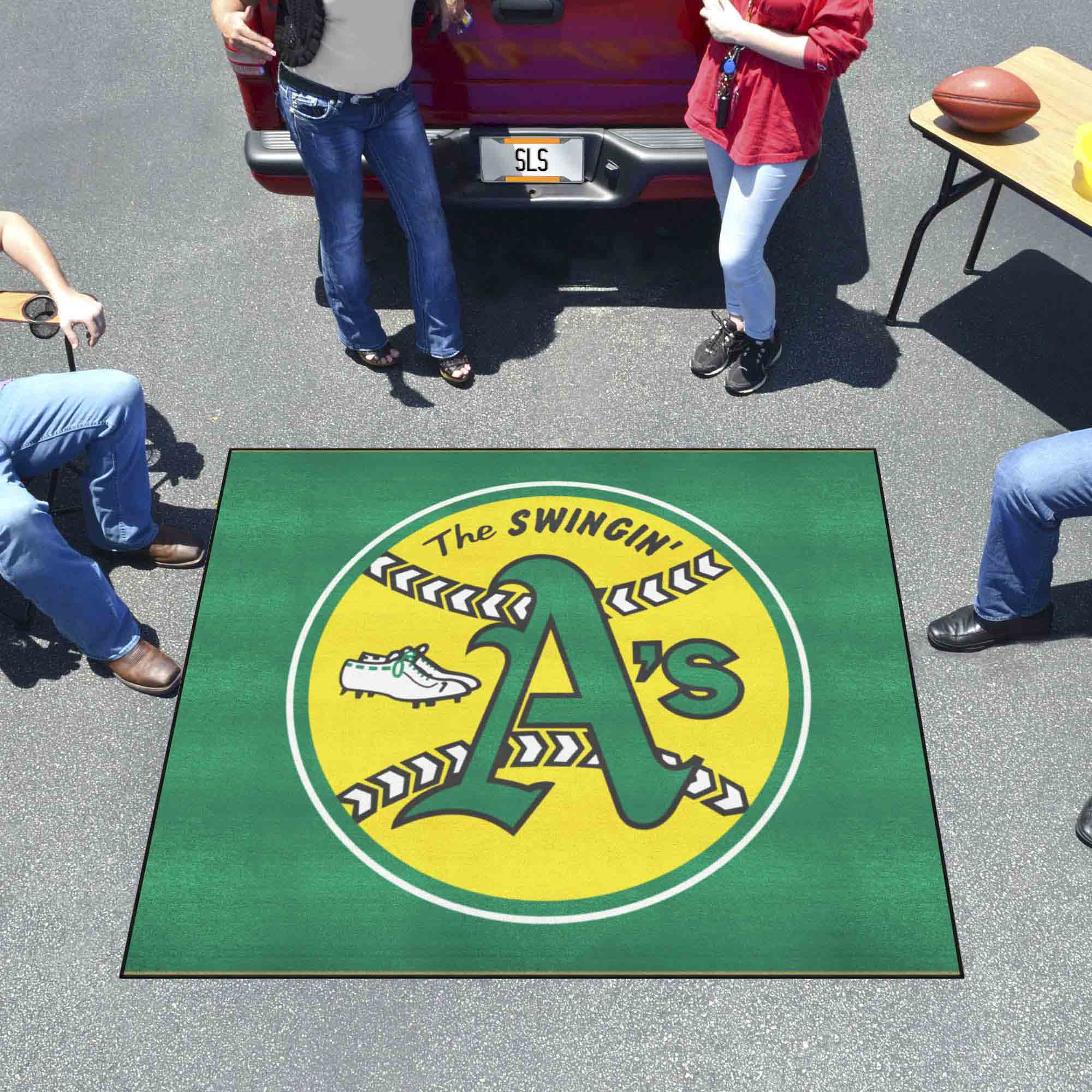 Oakland Athletics Tailgater Rug - 5ft. x 6ft. - Retro Collection - Oakland Athletics