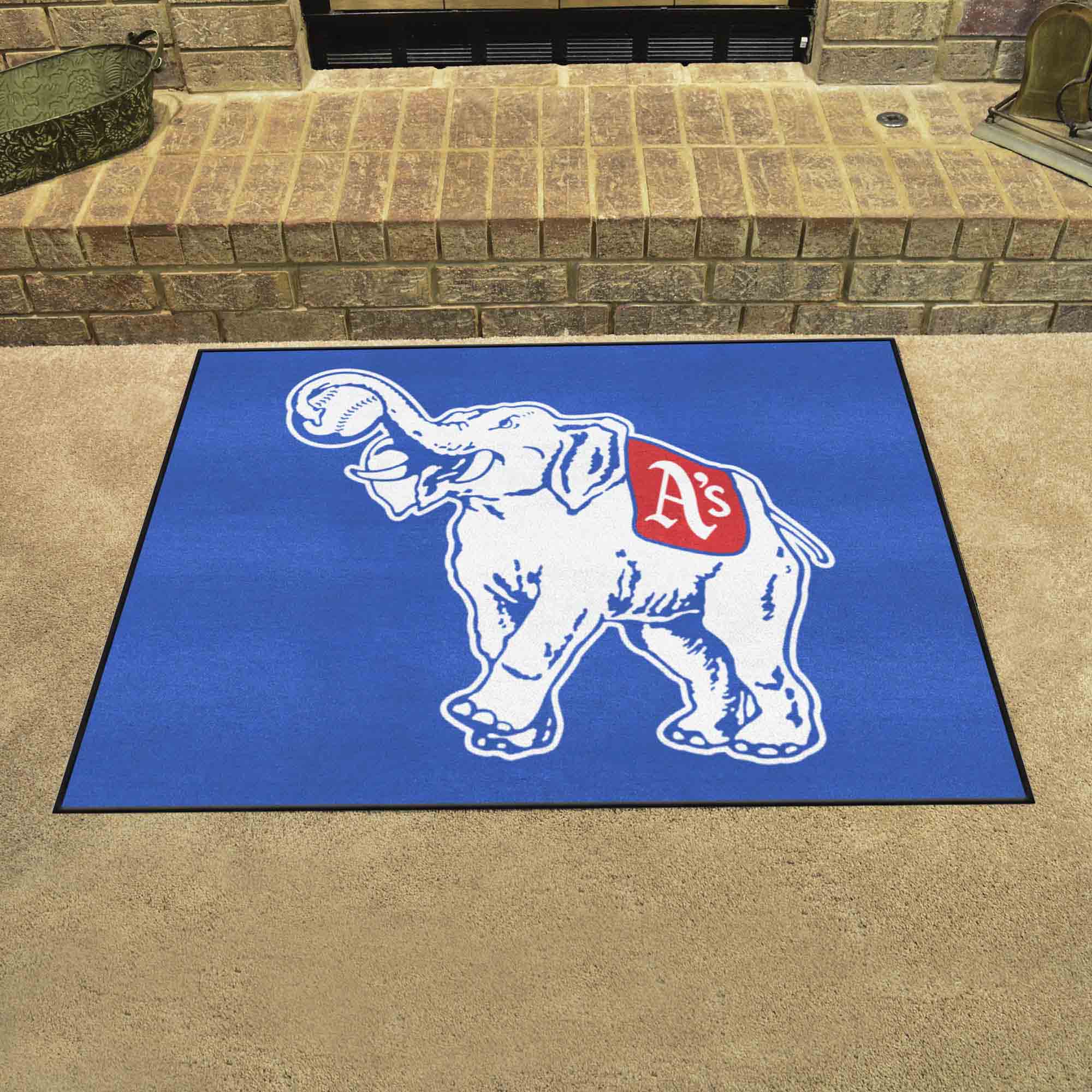 Oakland Athletics All-Star Rug - 34 in. x 42.5 in. - Retro Collection - Oakland Athletics