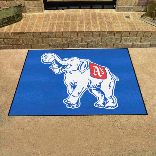 Oakland Athletics All-Star Rug - 34 in. x 42.5 in. - Retro Collection - Oakland Athletics