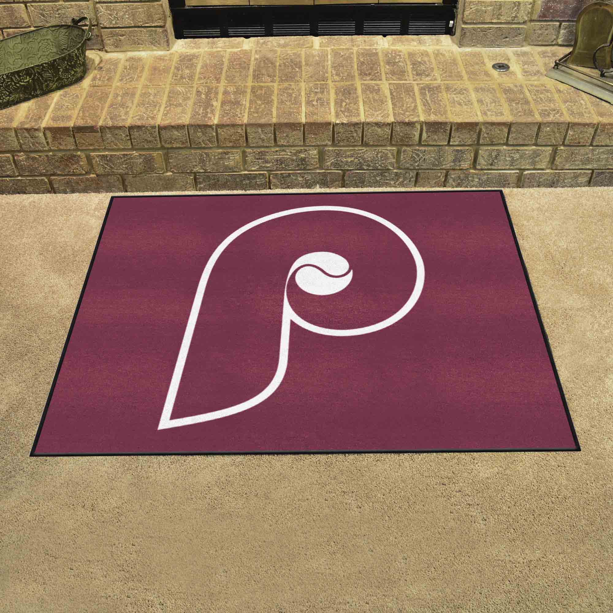 Philadelphia Phillies All-Star Rug - 34 in. x 42.5 in. - Retro Collection - Philadelphia Phillies