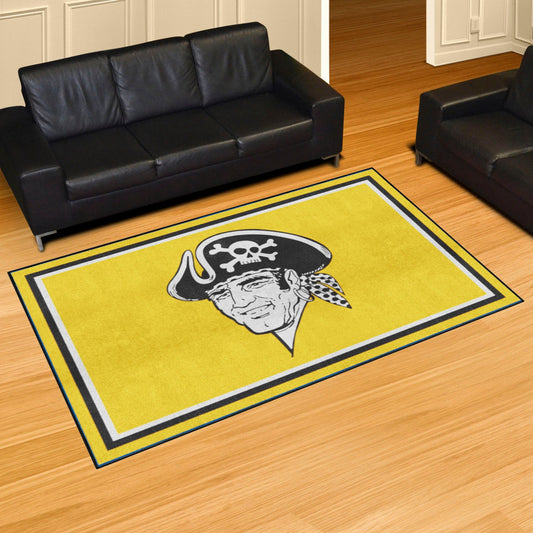 Pittsburgh Pirates 5ft. x 8 ft. Plush Area Rug - Retro Collection - Pittsburgh Pirates
