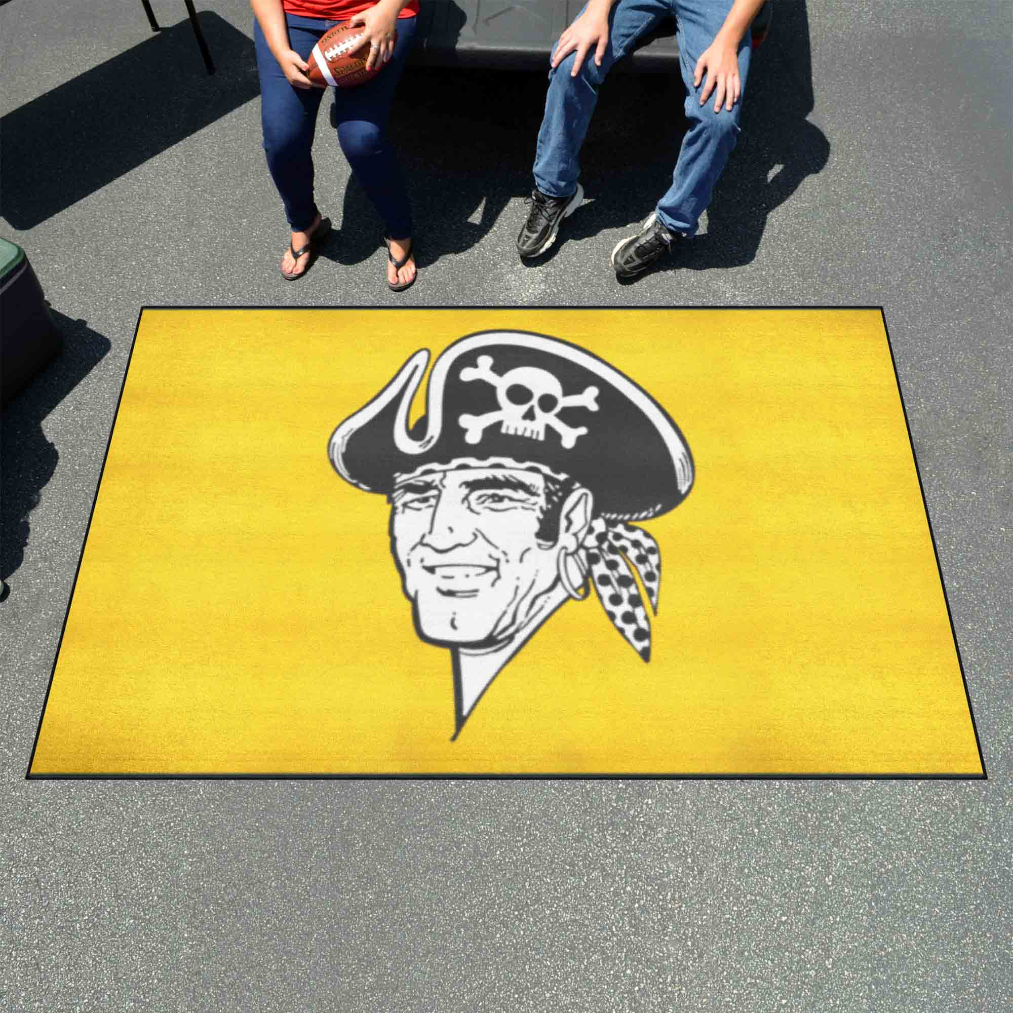 Pittsburgh Pirates Ulti-Mat Rug - 5ft. x 8ft. - Retro Collection - Pittsburgh Pirates