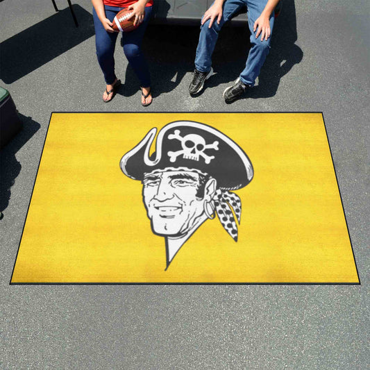 Pittsburgh Pirates Ulti-Mat Rug - 5ft. x 8ft. - Retro Collection - Pittsburgh Pirates