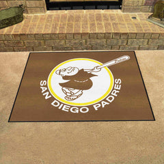 San Diego Padres All-Star Rug - 34 in. x 42.5 in. - Retro Collection - San Diego Padres