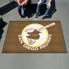 San Diego Padres Ulti-Mat Rug - 5ft. x 8ft. - Retro Collection - San Diego Padres