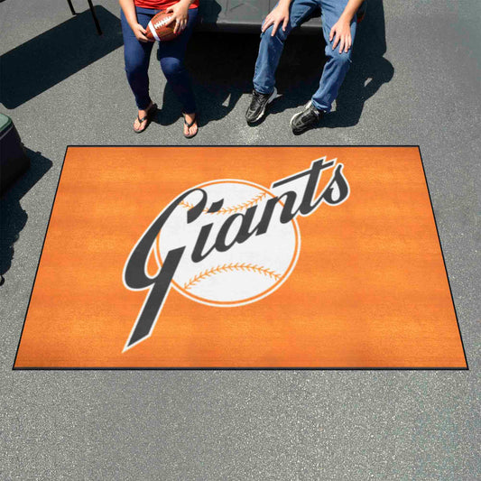New York Giants Ulti-Mat Rug - 5ft. x 8ft. - Retro Collection - New York Giants