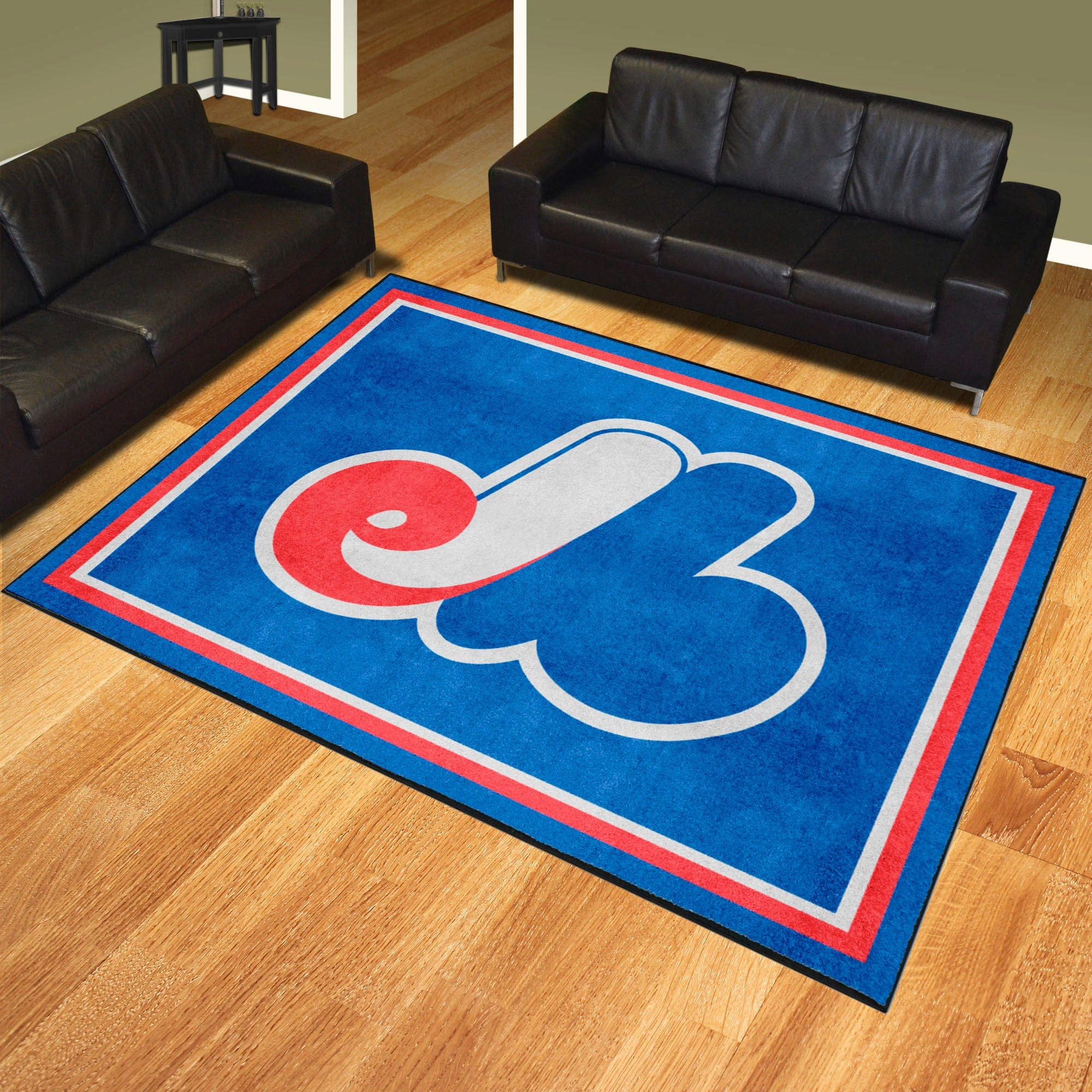 Montreal Expos 8ft. x 10 ft. Plush Area Rug - Retro Collection - Montreal Expos