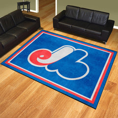 Montreal Expos 8ft. x 10 ft. Plush Area Rug - Retro Collection - Montreal Expos