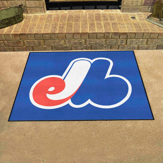 Montreal Expos All-Star Rug - 34 in. x 42.5 in. - Retro Collection - Montreal Expos