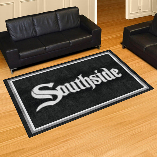 Chicago White Sox 5ft. x 8 ft. Plush Area Rug Southside City Connect - Chicago White Sox