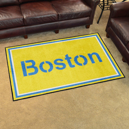 Boston Red Sox 4ft. x 6ft. Plush Area Rug - Boston Red Sox