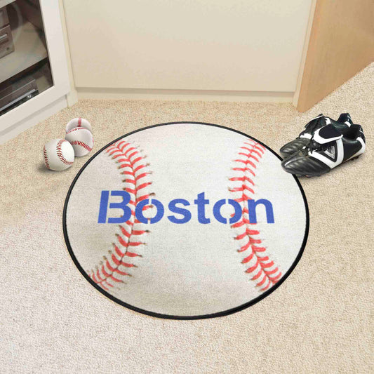 Boston Red Sox Baseball Rug - 27in. Diameter - Boston Red Sox