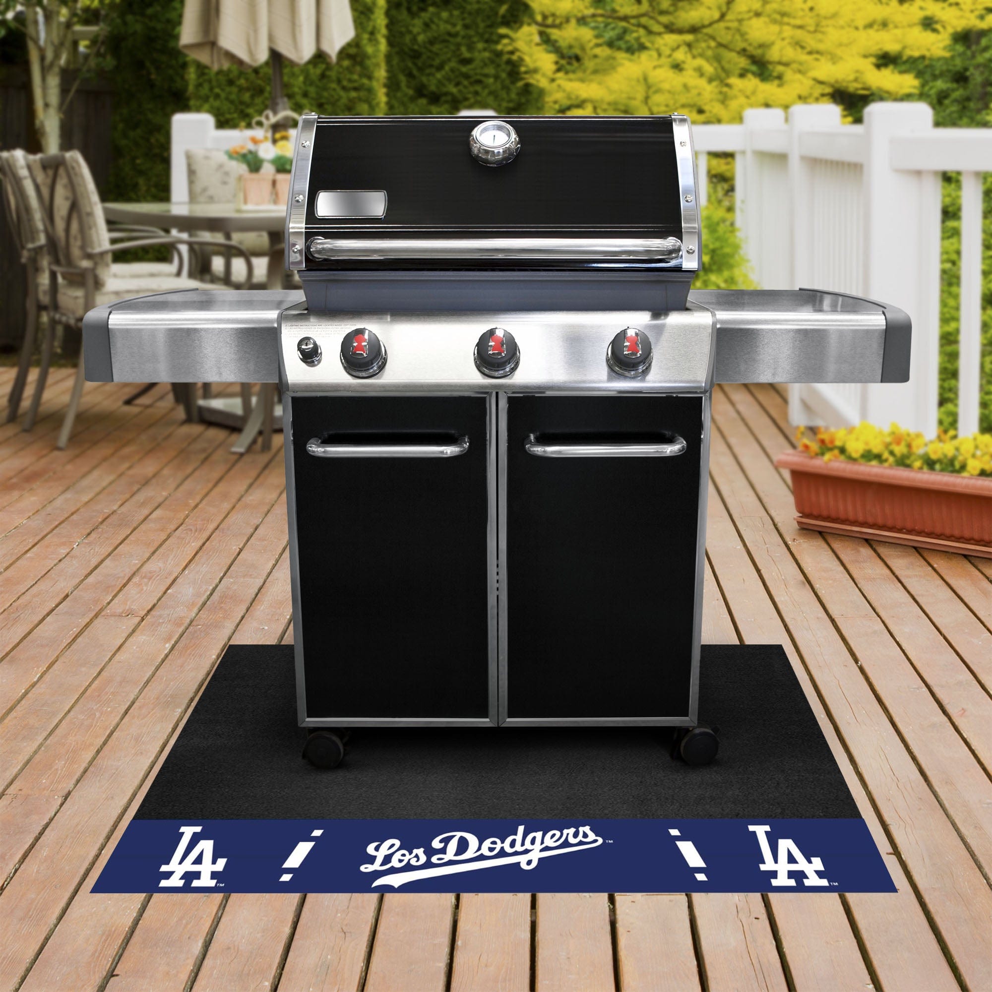 Los Angeles Dodgers Vinyl Grill Mat - 26in. x 42in. - Los Angeles Dodgers