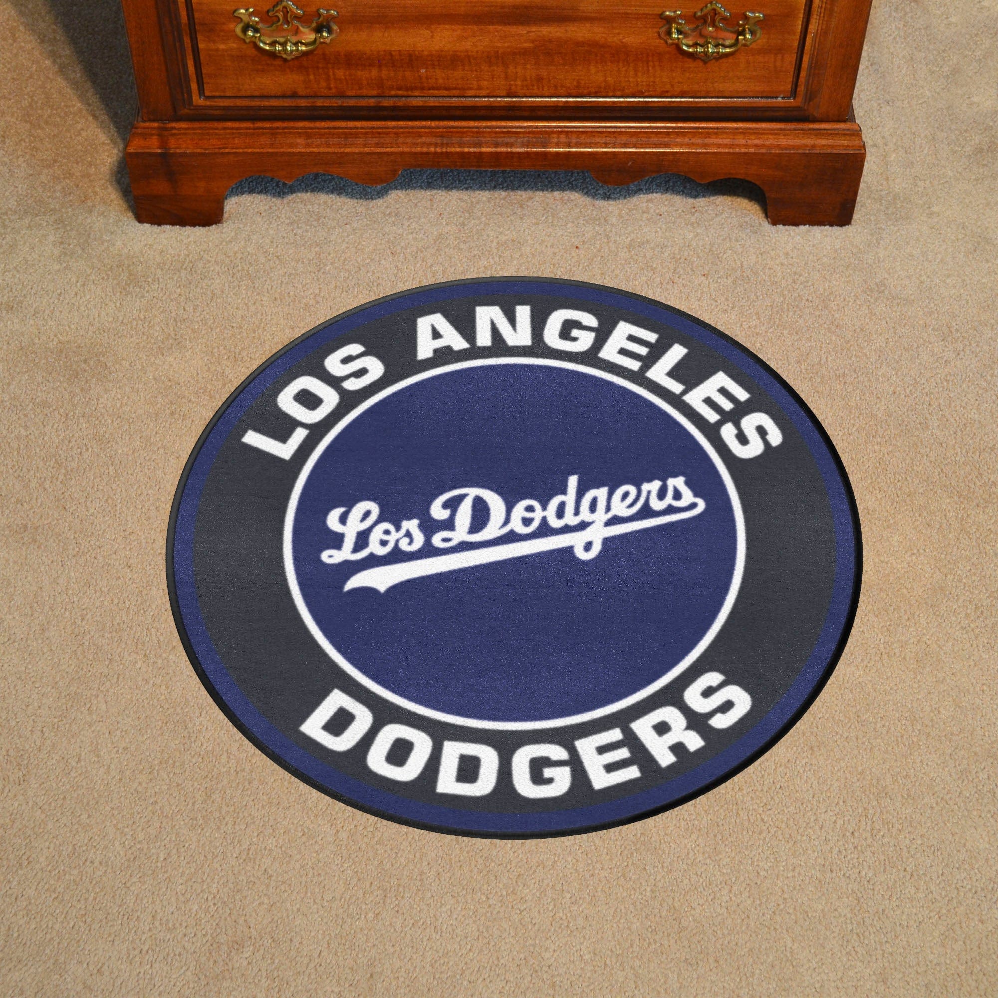 Los Angeles Dodgers Roundel Rug - 27in. Diameter - Los Angeles Dodgers