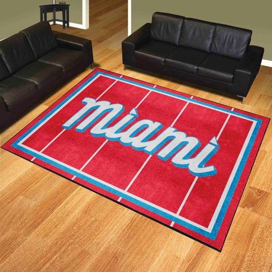 Miami Marlins 8ft. x 10 ft. Plush Area Rug - Miami Marlins