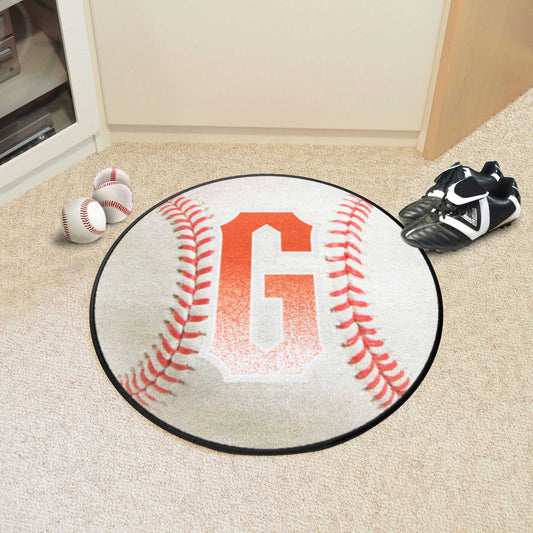San Francisco Giants Baseball Rug - 27in. Diameter