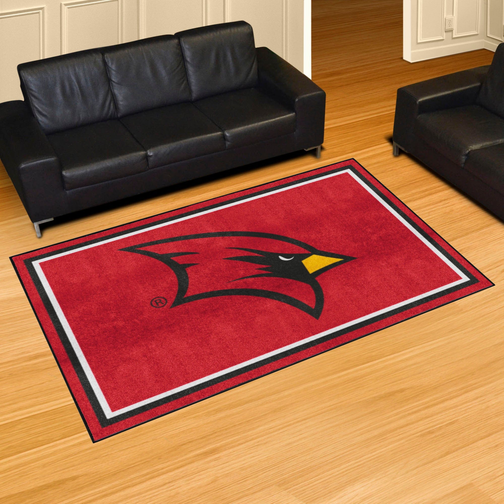 Saginaw Valley State Cardinals 5ft. x 8 ft. Plush Area Rug - Saginaw Valley State