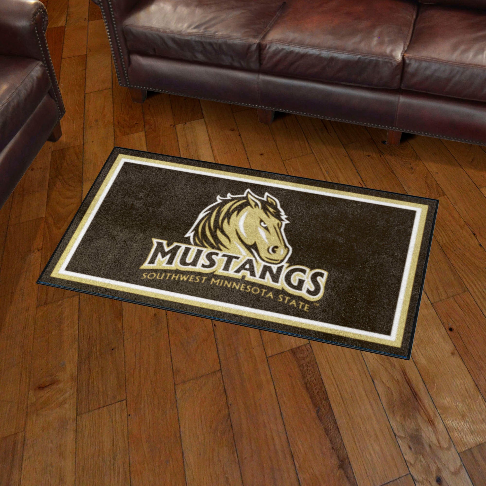 Southwest Minnesota State Mustangs 3ft. x 5ft. Plush Area Rug