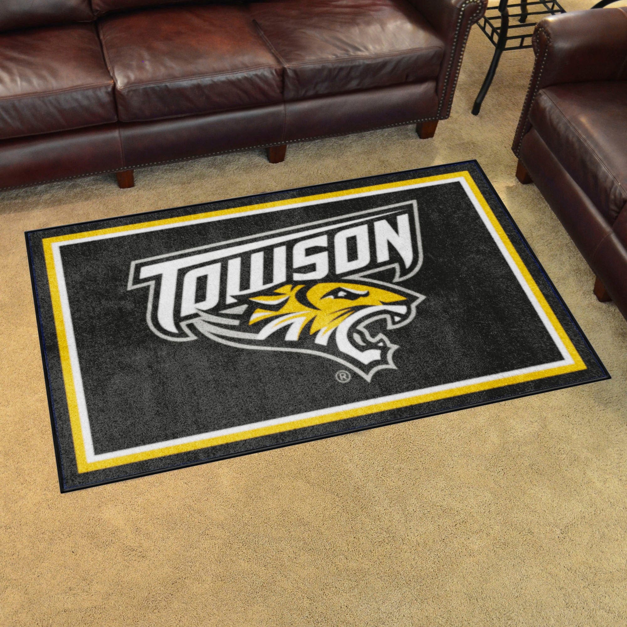 Towson Tigers 4ft. x 6ft. Plush Area Rug