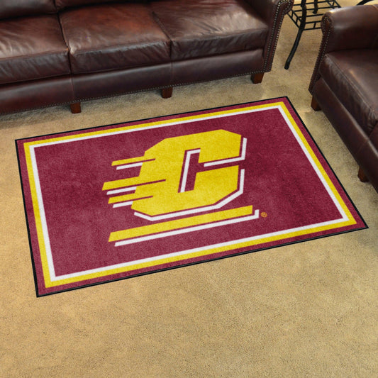 Central Michigan Chippewas 4ft. x 6ft. Plush Area Rug - Central Michigan