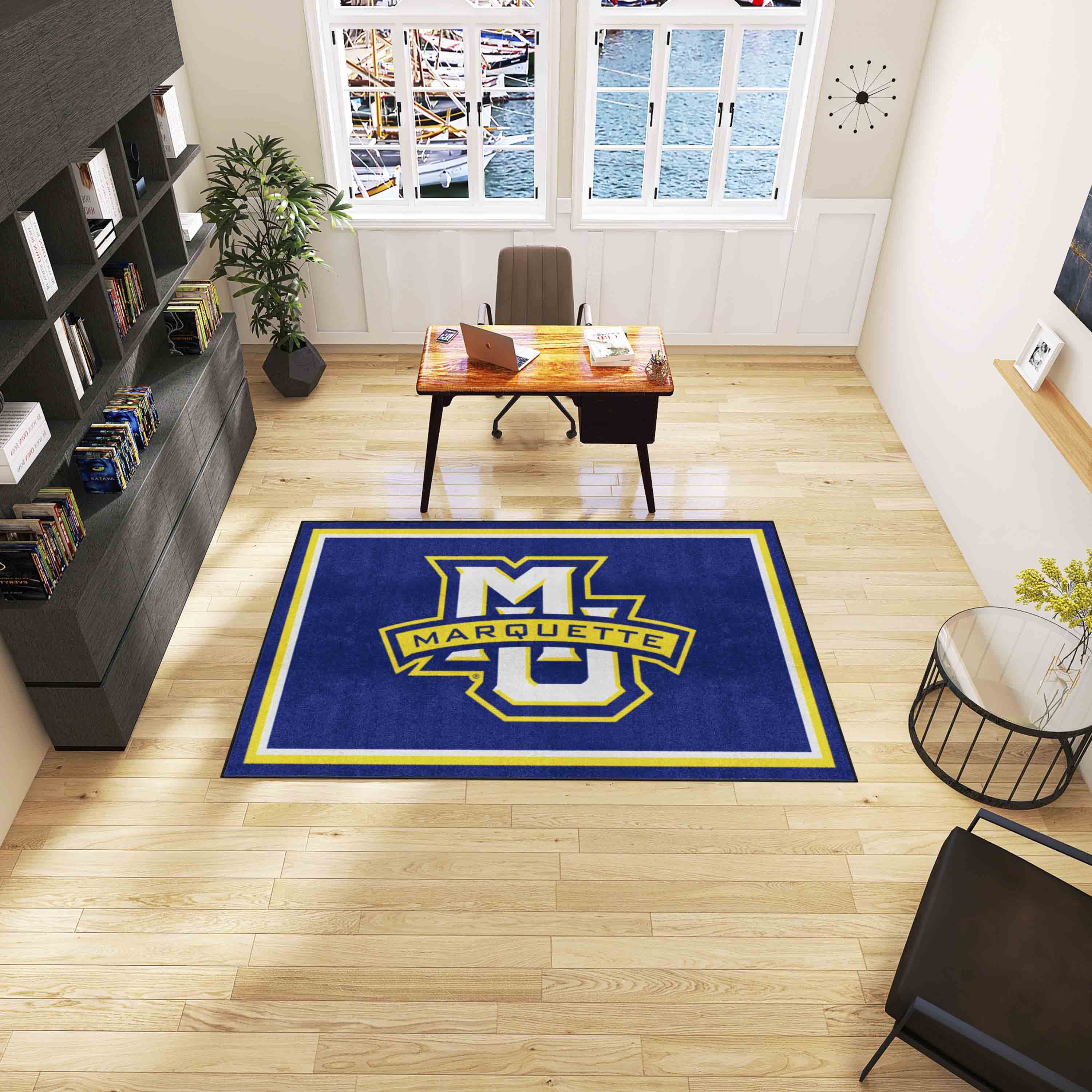 Marquette Golden Eagles 5ft. x 8 ft. Plush Area Rug - Marquette