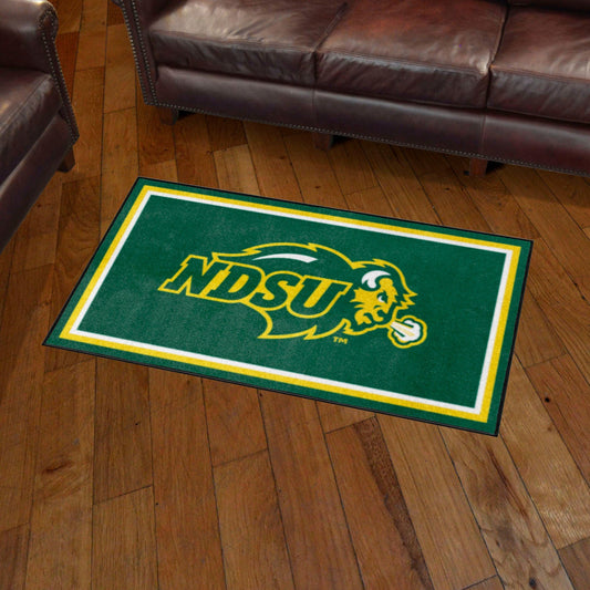 North Dakota State Bison 3ft. x 5ft. Plush Area Rug - North Dakota State